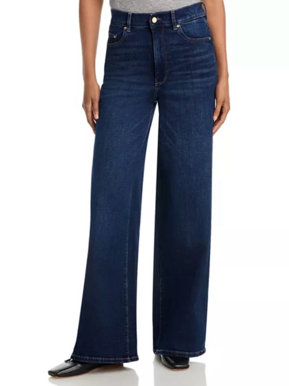 NWT DL1961 Vintage Hepburn Wide-Leg Dark Jeans Size 29